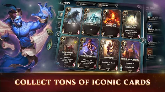 Kolekcja kart w Might & Magic Fates